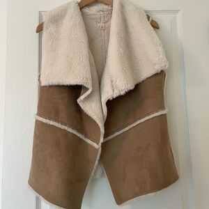 Faux fur warm vest